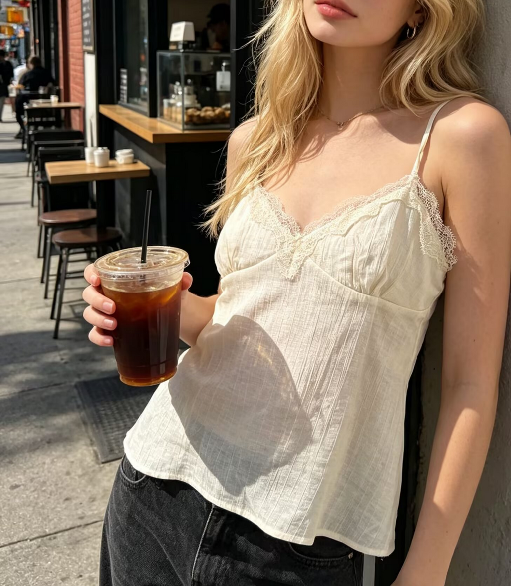 Women Clothing Wrinkle Effect Underwear Top