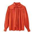 Women Clothing Top Pleated Design Shirt Top