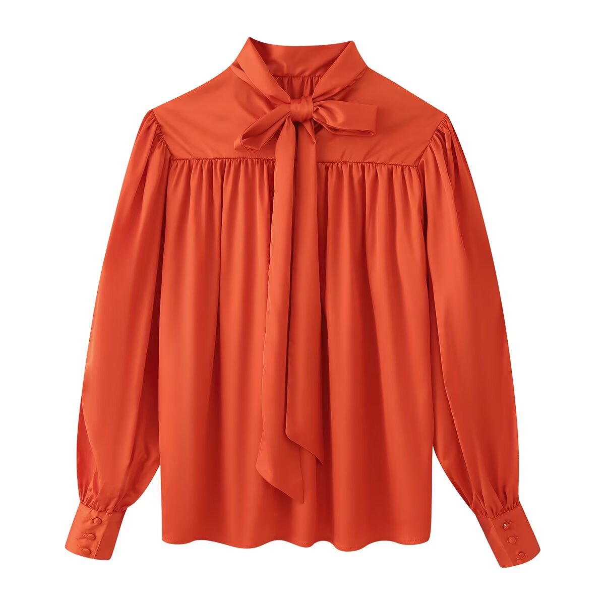 Women Clothing Top Pleated Design Shirt Top