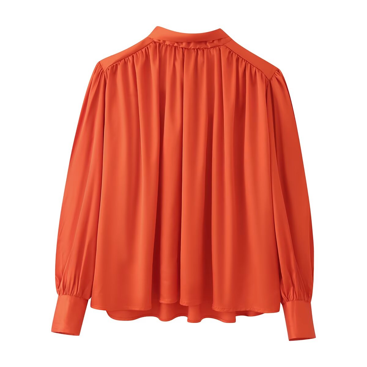 Women Clothing Top Pleated Design Shirt Top