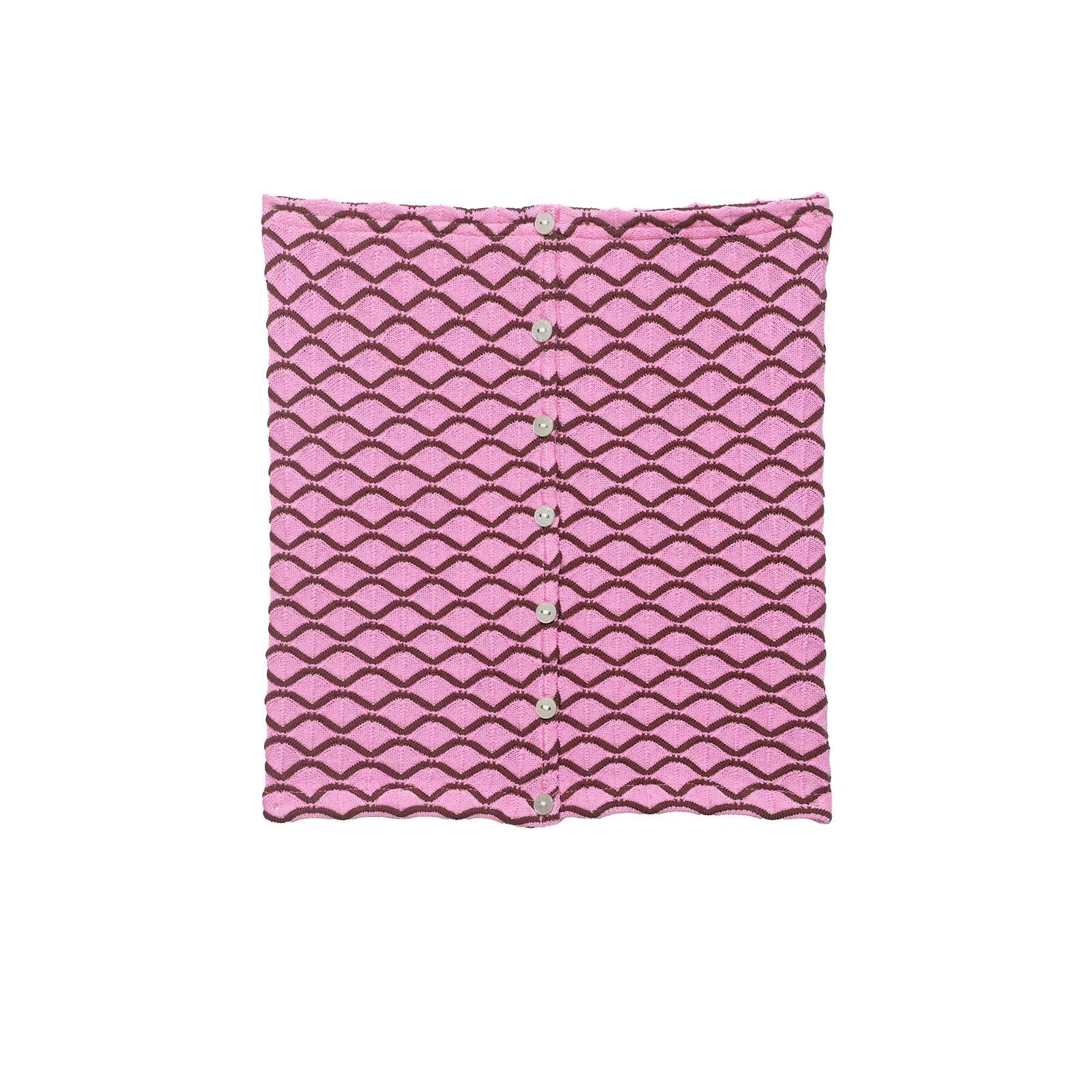 Women Clothing Summer Sexy Sexy Knitted Jacquard Tube Top