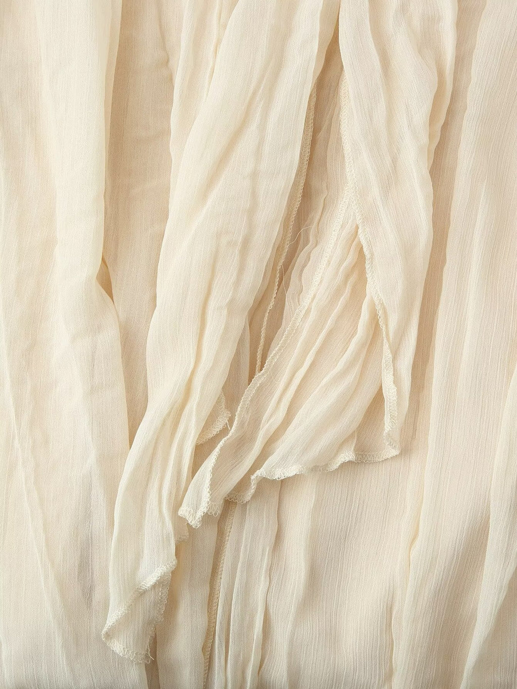 Spring Summer Women Clothing All Match Office Pleated Padded Shoulder Shirt