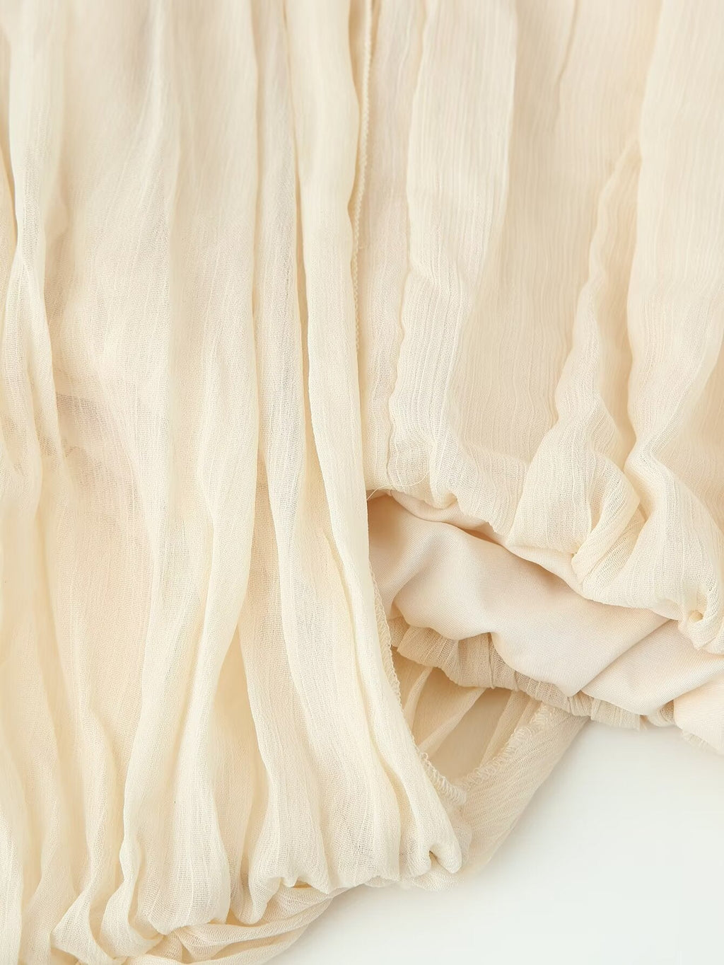 Spring Summer Women Clothing All Match Office Pleated Padded Shoulder Shirt