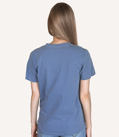 Flower Garden Comfort Colors Graphic Tee - Blue Jean