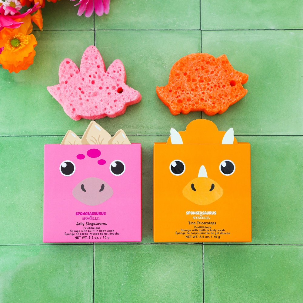 Sally Stegosaurus &amp; Tina Triceratops Dinosaur Set