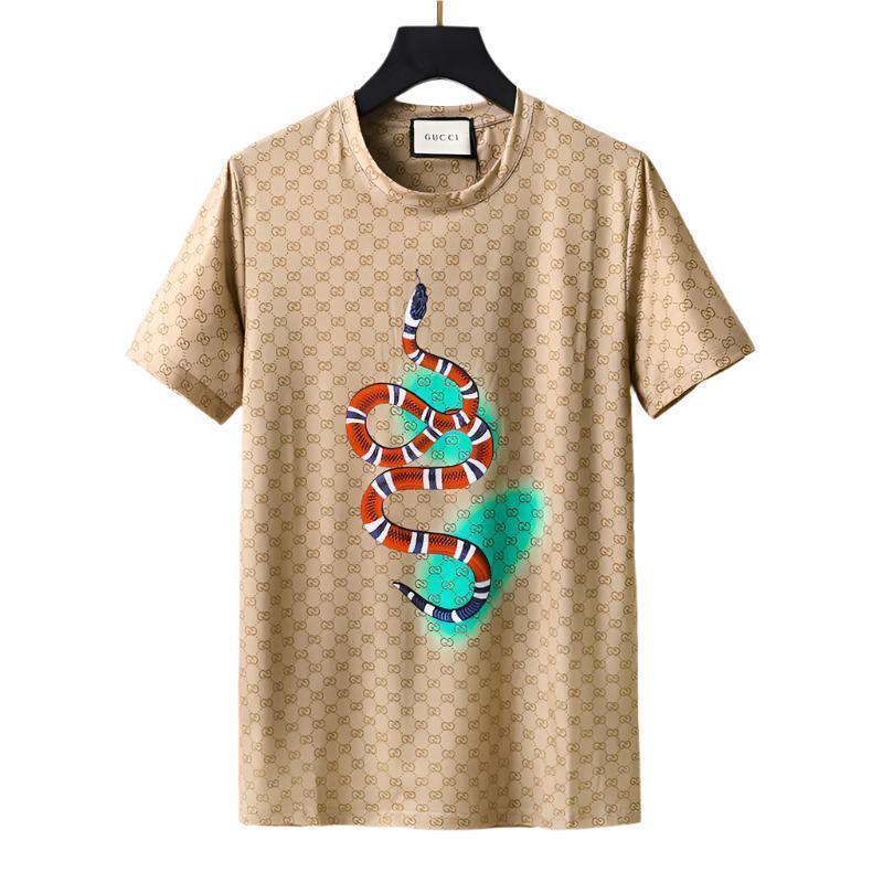 Gucci T-Shirt Beige Crew Neck - Luxury Cotton Essential
