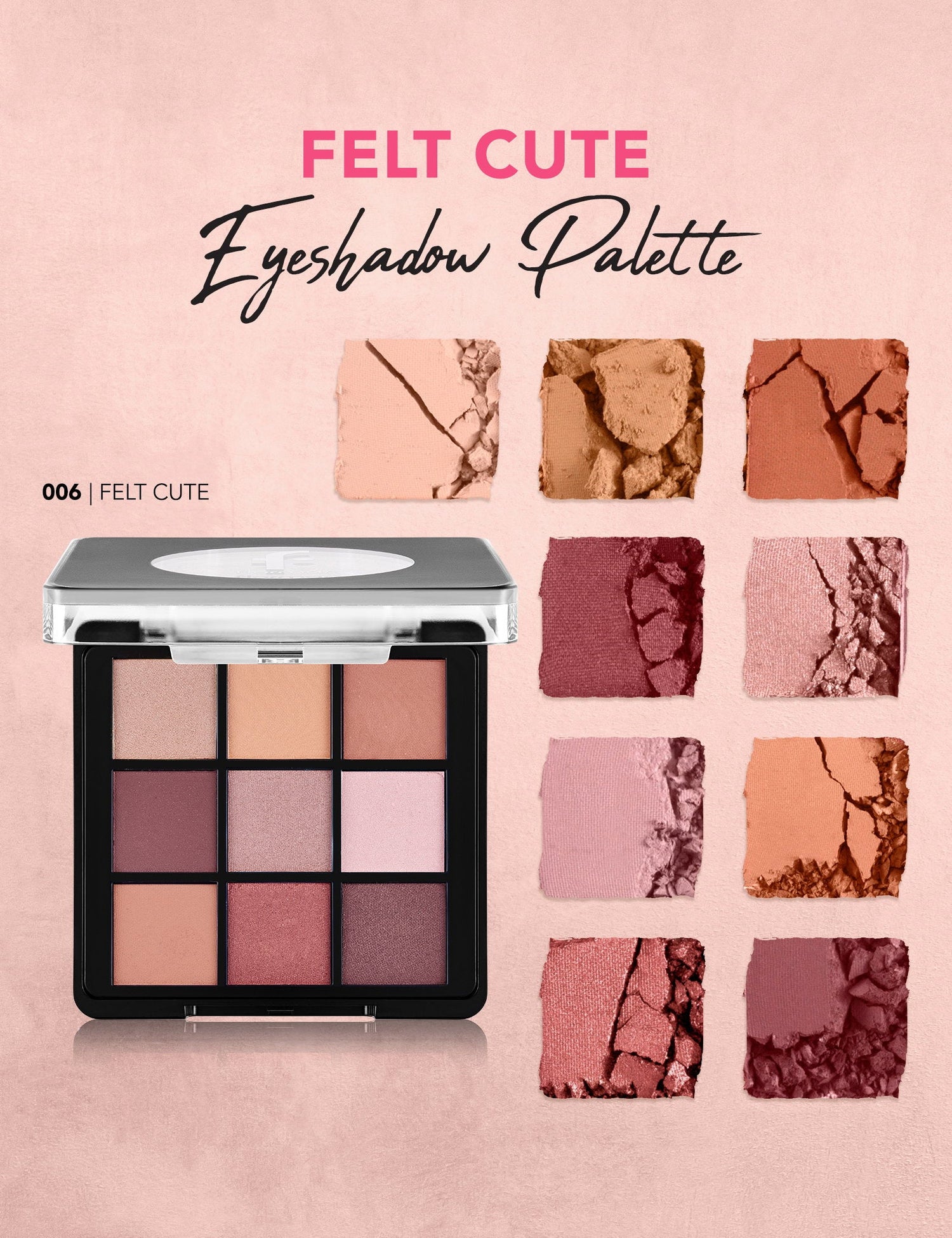 Flormar 9-Color Eyeshadow Palette Matte &amp; Shimmer 9g