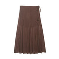 Women Clothing Spring Fashionable Elegant Polka Dot Midi Skirt