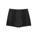 Women Clothing Summer Sexy Lace Patchwork Slit Mini Culottes