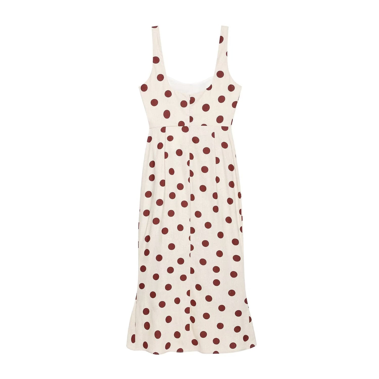 Summer Women Sexy Polka Dot Sleeveless Strap Dress