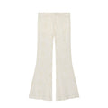 Summer Women Clothing Slim Fit Casual Embroidery Bell Bottom Pants
