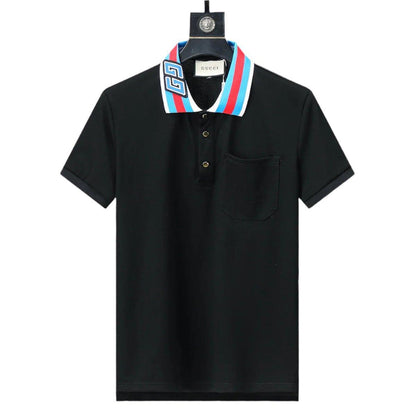 Gucci Black T-shirt with a collar