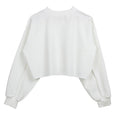 Fleecegefüttertes, langärmeliges Fitness-Yoga-Oberteil für Damen, kurzes Sport-Sweatshirt