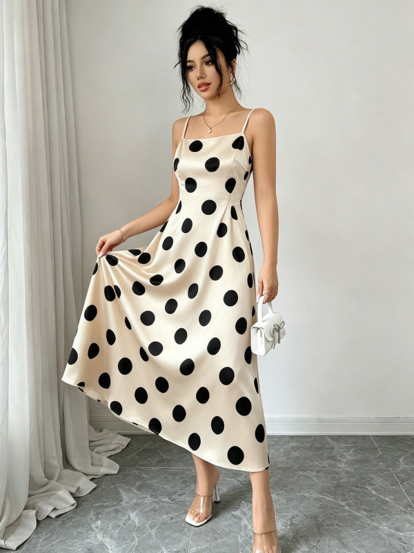 A belted halter dress