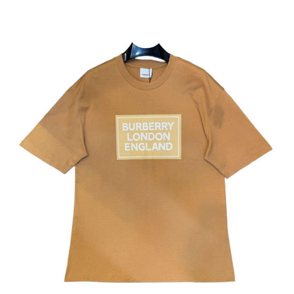 Burberry Brown &amp; Beige T-Shirt Without Collar