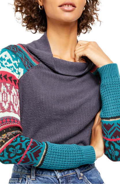 Free People Prism Fair Isle Sweater, Size XS