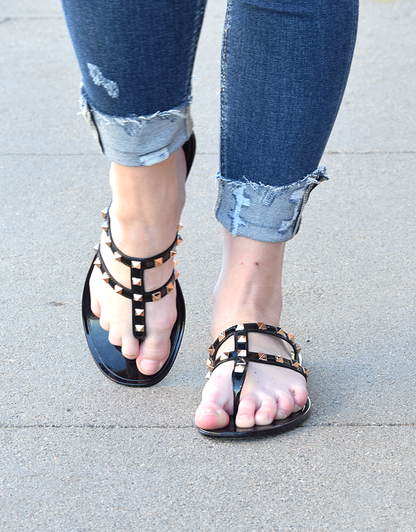 Studded Flat Sandal