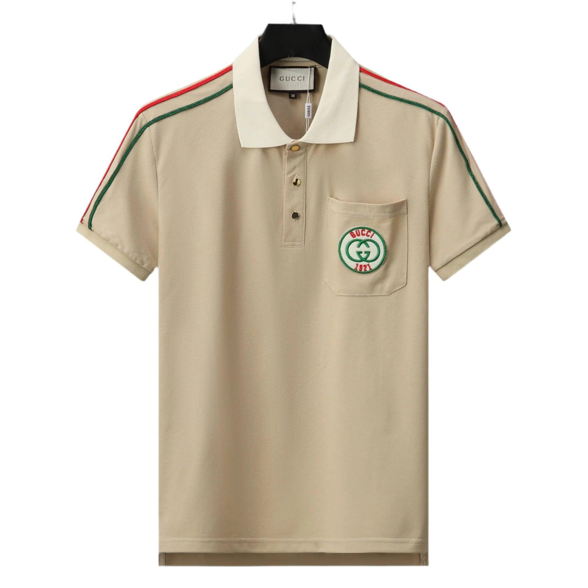 Gucci Beige T-shirt with Collar – Premium Cotton Luxury Tee