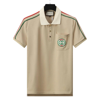 Gucci Beige T-shirt with Collar – Premium Cotton Luxury Tee