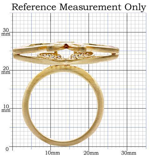 Matte Gold Brass Ring with AAA Grade CZ in Multi Color