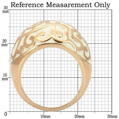 0W210 - Rose Gold Brass Ring with No Stone Size 9