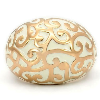 0W210 - Rose Gold Brass Ring with No Stone Size 9