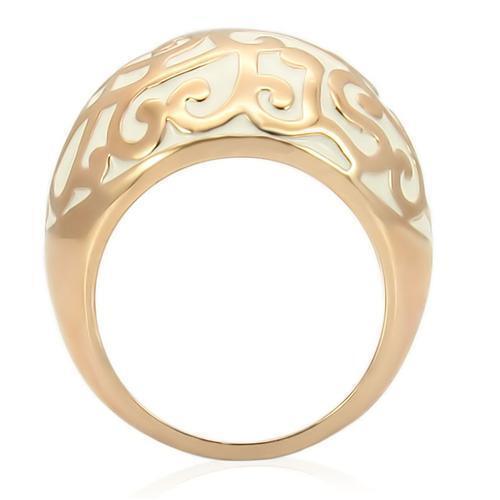 0W210 - Rose Gold Brass Ring with No Stone Size 9