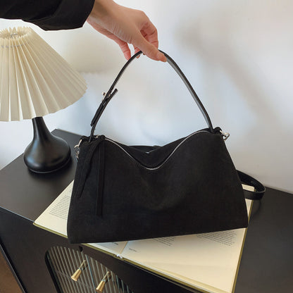 Womens Frosted Leather Crossbody Bag