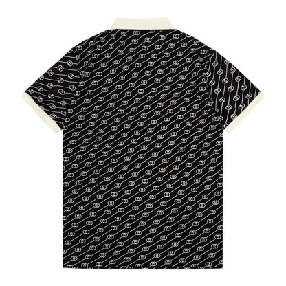 Gucci Black T-shirt with a collar