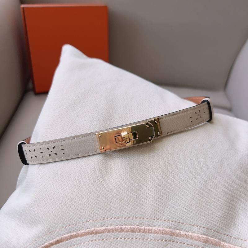 Hermes Men Gold Buckle Belt &