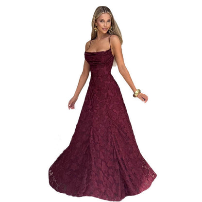 Elegant One-Shoulder Chiffon Dress