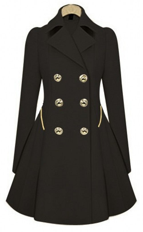 Slim Fit Mittellanger Büromantel Damen Trenchcoat für Frühling und Herbst in Übergröße