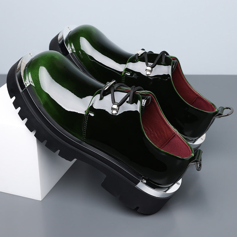 Mens Casual Derby Shoes with Height Increase