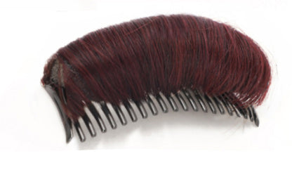 Wigs, hair pads, combs and hair softeners