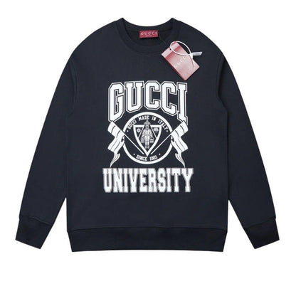 GUCCI BLACK COTTON SWEATSHIRT