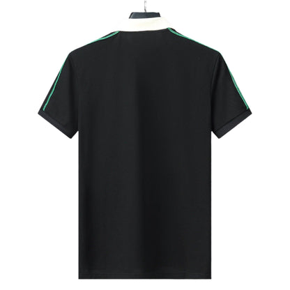 Gucci Black Collar T-Shirt – Luxury Cotton Comfort (Black)