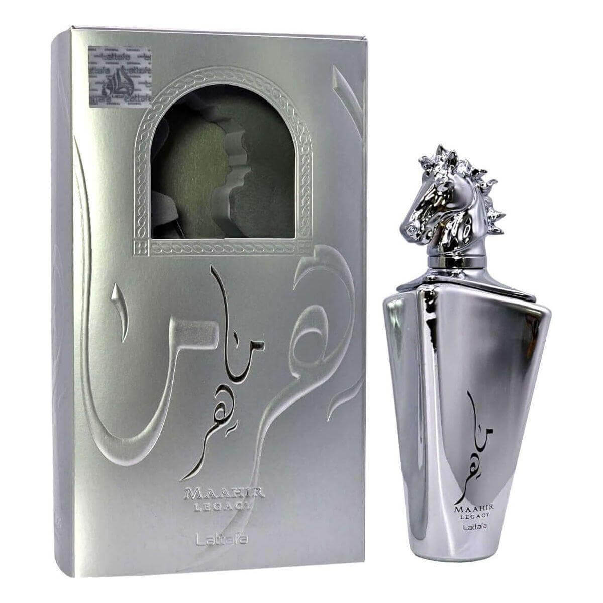 Lattafa Maahir Legacy for Men Eau De Parfum Spray 3.4 oz