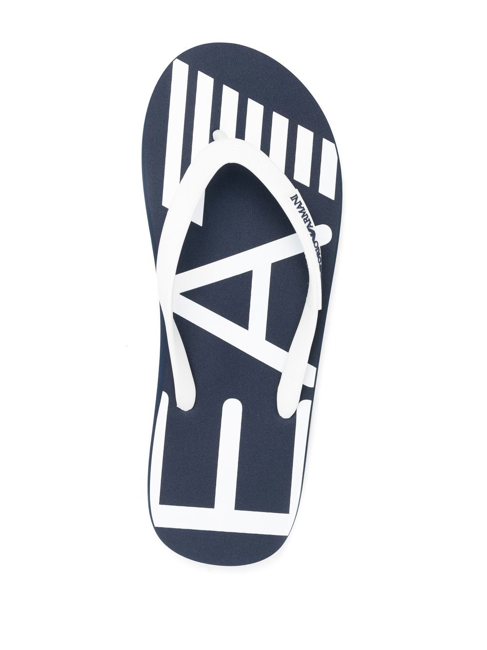 Ea7 Logo Flip Flops