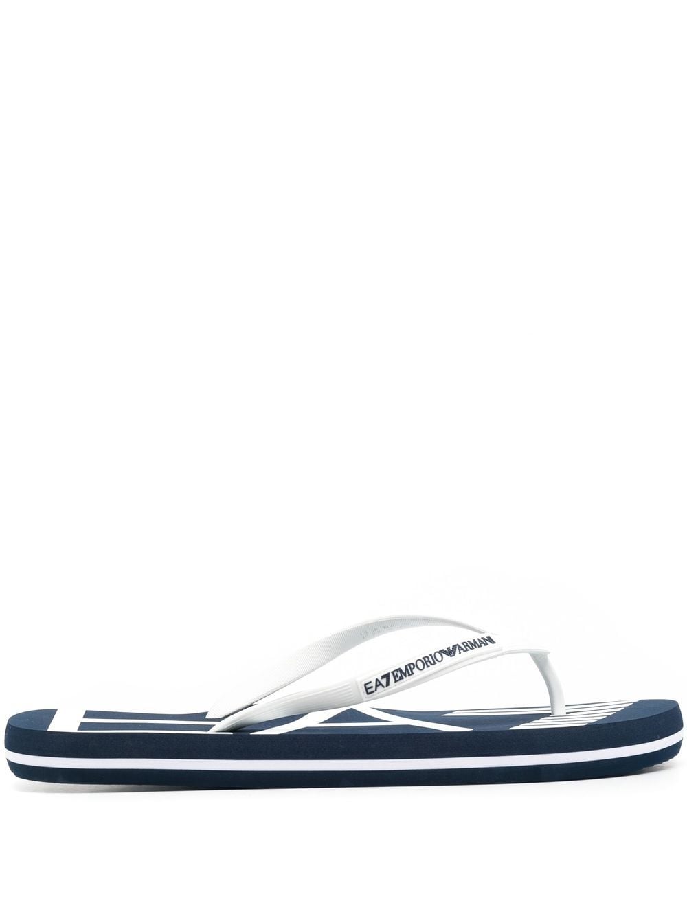 Ea7 Logo Flip Flops
