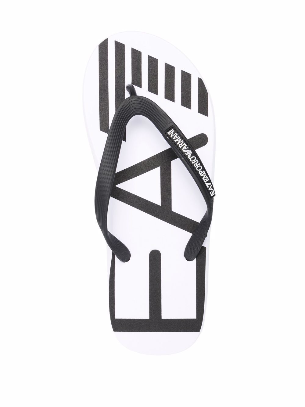 Ea7 Logo Flip Flops