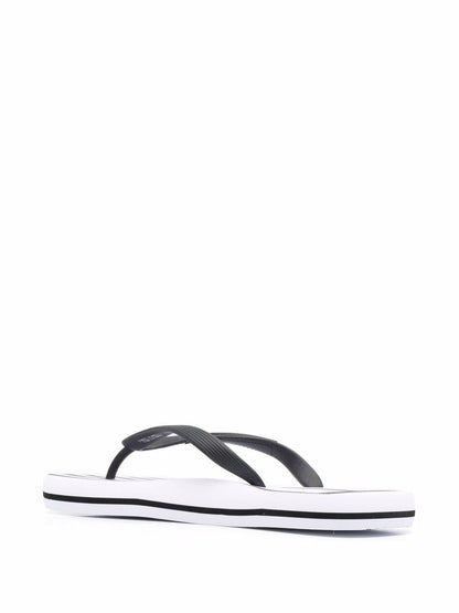 Ea7 Logo Flip Flops