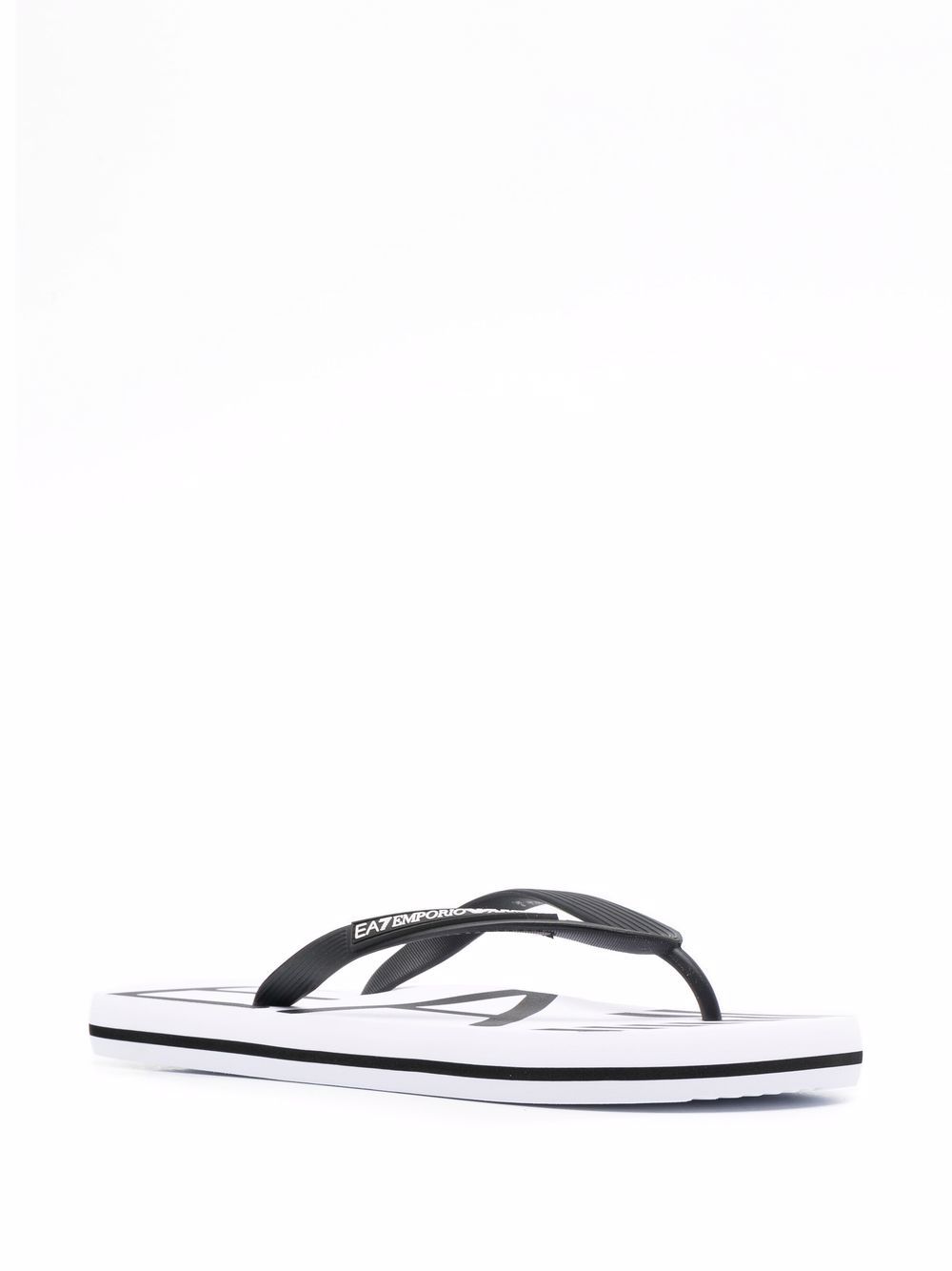 Ea7 Logo Flip Flops