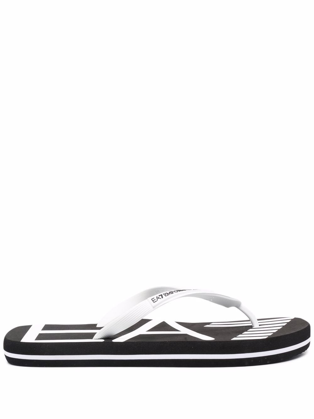 Ea7 Logo Flip Flops