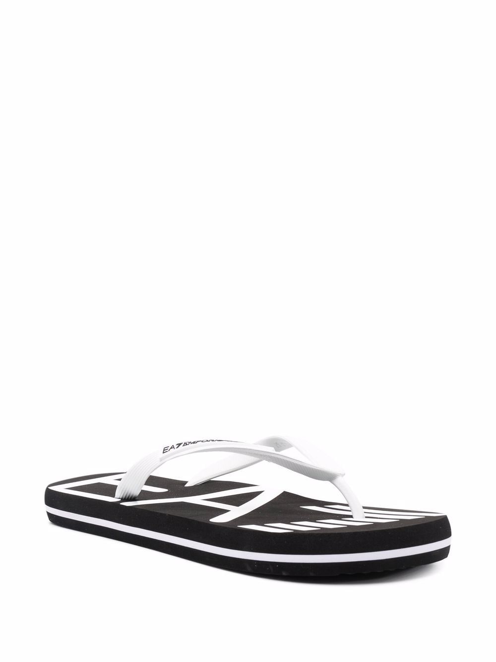 Ea7 Logo Flip Flops