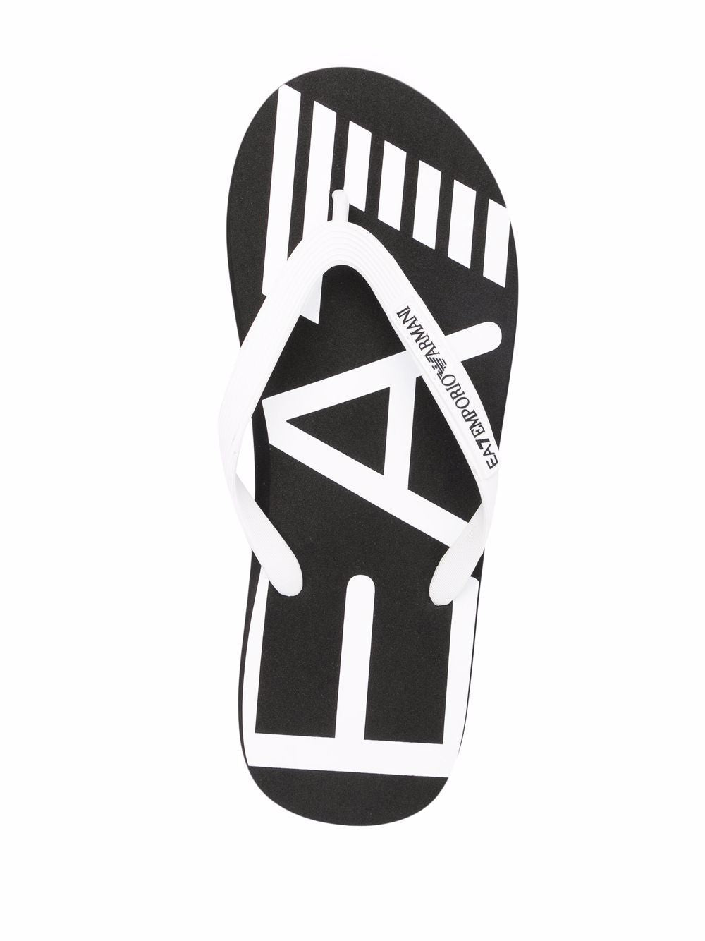 Ea7 Logo Flip Flops