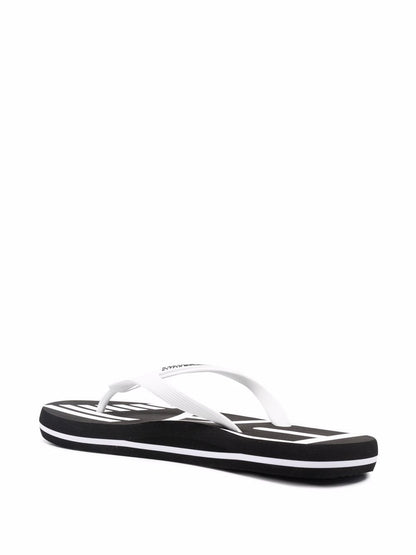 Ea7 Logo Flip Flops