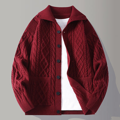 Mens Casual Cardigan Sweater