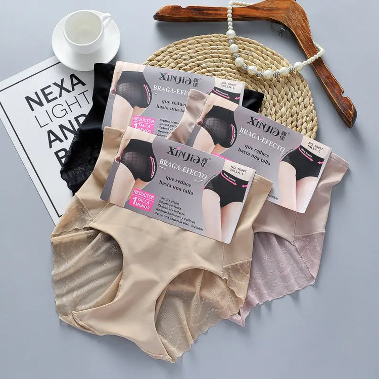 Seamless Mid-Waist Tummy Control Pants, Tight-Fitting Postpartum Breathable Butt-Lifting Underwear, Tummy Shaping, Summer Thin Buttocks SHOPEZRA L.L.C.