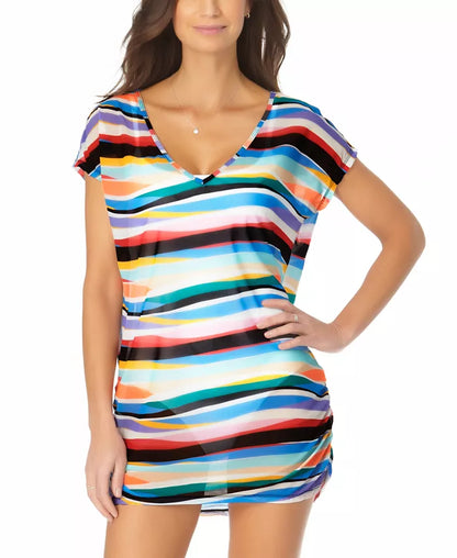 Anne Cole Multi Mesh Tunic Cover-Up, Size XS