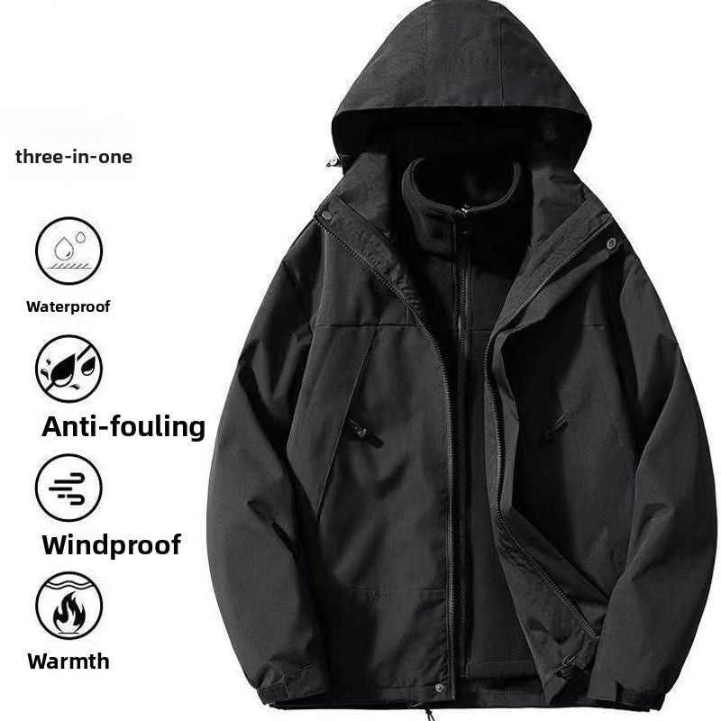 Detachable Three-in-One Windproof Waterproof Jacket